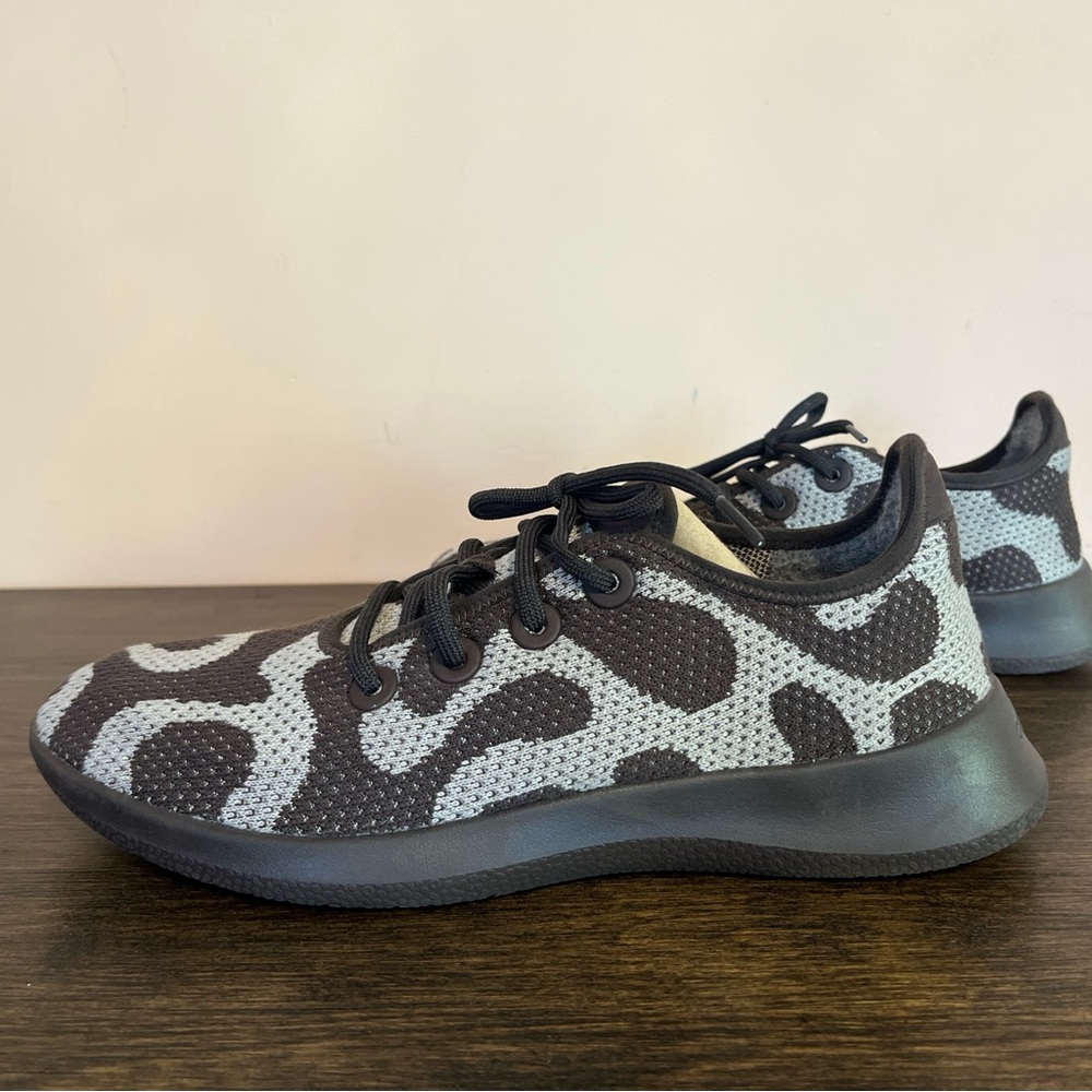 Allbirds Tree Runners Men’s 10 Brown Gray Camo Knit Sneakers - Picture 3 of 10